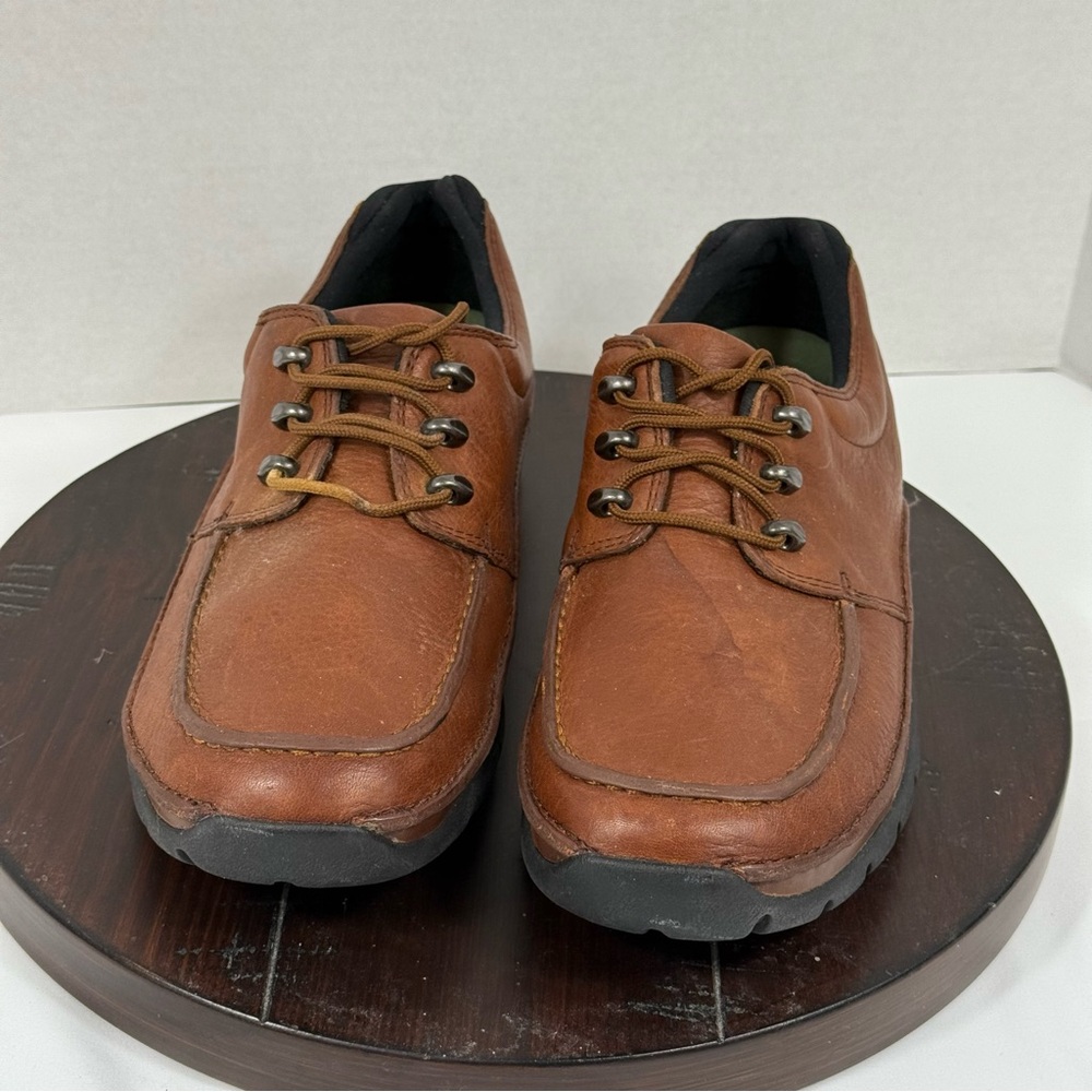 Rockport XCS Kinetic Air Circulator Mock Toe Oxford Brown Leather Men's 9.5W
